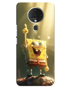 Чехол для TECNO Spark 6 с картинкой «Сияющий Спанч Боб»