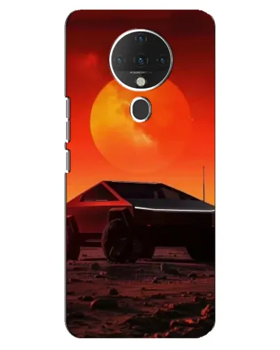 Чехол для TECNO Spark 6 с картинкой «Cybertruck на Марсе»