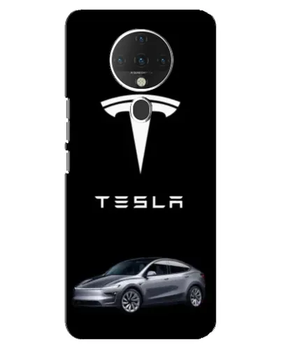 Чехол для TECNO Spark 6 с картинкой «Tesla Model Y»