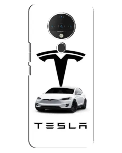 Чехол для TECNO Spark 6 с картинкой «Tesla White Style»