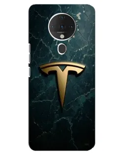 Чехол для TECNO Spark 6 с картинкой «Мраморная Tesla Gold»