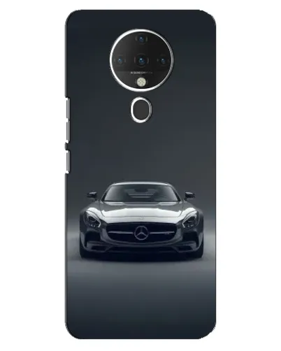 Чехол для TECNO Spark 6 с картинкой «Mercedes на черном»
