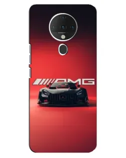 Чехол для TECNO Spark 6 с картинкой «Mercedes AMG — красная линия»