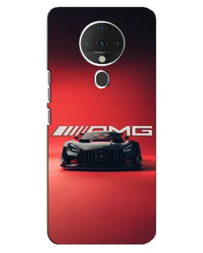 Чехол для TECNO Spark 6 с картинкой «Mercedes AMG — красная линия»