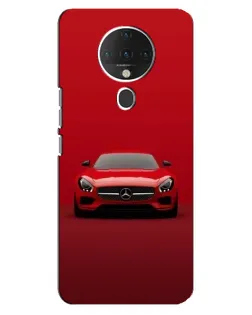 Чехол для TECNO Spark 6 с картинкой «Красный Mercedes AMG»