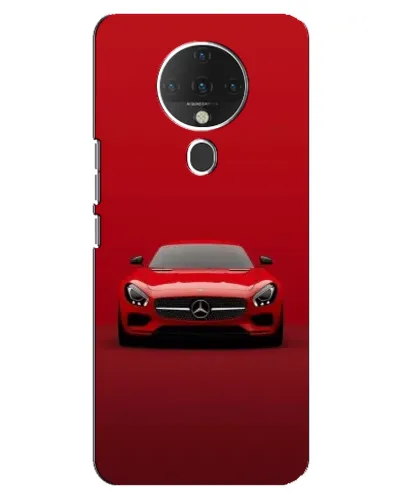 Чехол для TECNO Spark 6 с картинкой «Красный Mercedes AMG»