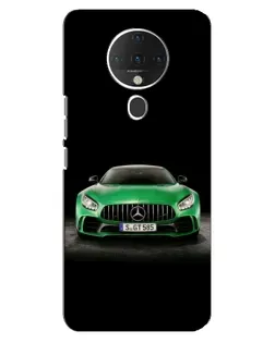 Чехол для TECNO Spark 6 с картинкой «Mercedes — неоновый лого»
