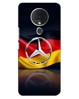 Чехол для TECNO Spark 6 с картинкой «Mercedes — флаг Германии»