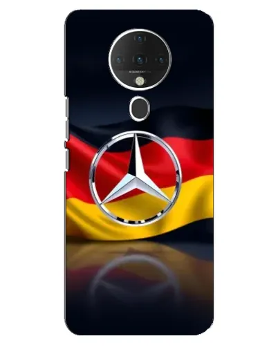 Чехол для TECNO Spark 6 с картинкой «Mercedes — флаг Германии»