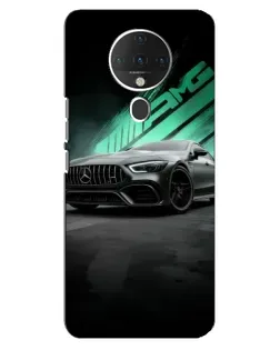 Чехол для TECNO Spark 6 с картинкой «Темный Mercedes AMG»