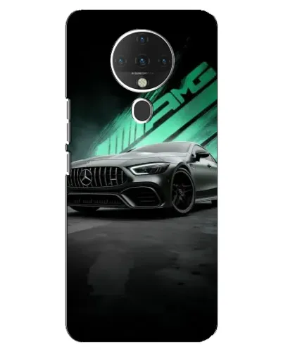 Чехол для TECNO Spark 6 с картинкой «Темный Mercedes AMG»