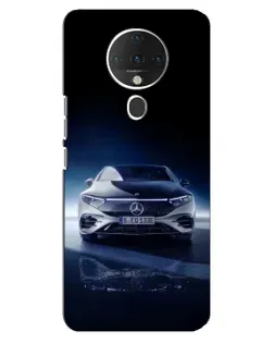 Чехол для TECNO Spark 6 с картинкой «Ночной Mercedes EQ»