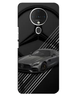 Чехол для TECNO Spark 6 с картинкой «Mercedes AMG — графика»