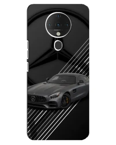Чехол для TECNO Spark 6 с картинкой «Mercedes AMG — графика»