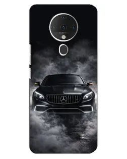 Чехол для TECNO Spark 6 с картинкой «Mercedes в дыму»