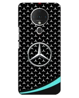 Чехол для TECNO Spark 6 с картинкой «Mercedes — бирюзовый акцент»