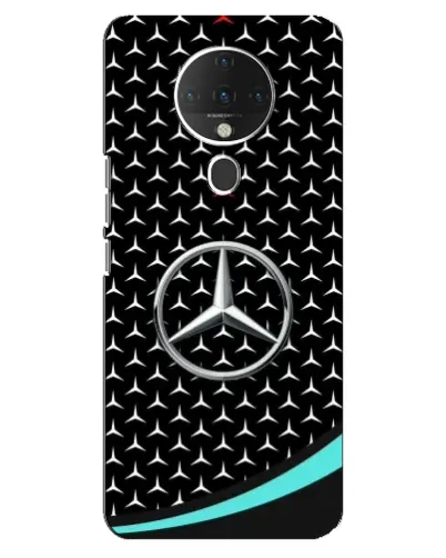 Чехол для TECNO Spark 6 с картинкой «Mercedes — бирюзовый акцент»