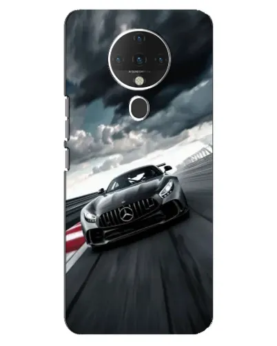 Чехол для TECNO Spark 6 с картинкой «Гоночный Mercedes AMG»