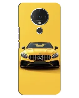 Чехол для TECNO Spark 6 с картинкой «Желтый Mercedes GT»