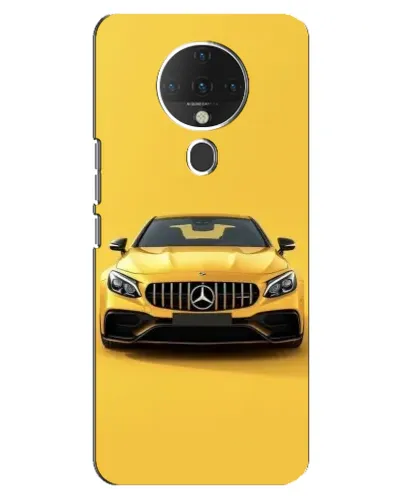 Чехол для TECNO Spark 6 с картинкой «Желтый Mercedes GT»