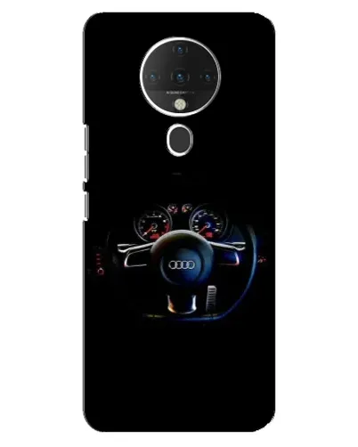Чехол для TECNO Spark 6 с картинкой «Салон Audi — руль» Чехол для TECNO Spark 6 с картинкой «Салон Audi — руль»