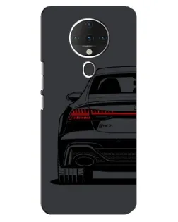 Чехол для TECNO Spark 6 с картинкой «Задняя часть Audi — арт»