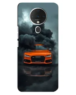 Чехол для TECNO Spark 6 с картинкой «Audi в облаках дыма»