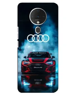 Чехол для TECNO Spark 6 с картинкой «Audi Sport — неон»