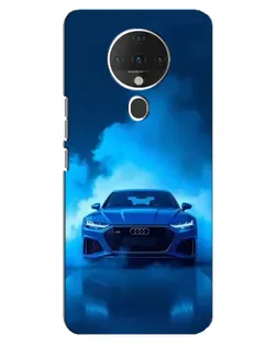 Чехол для TECNO Spark 6 с картинкой «Audi — голубая энергия»