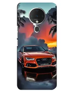 Чехол для TECNO Spark 6 с картинкой «Audi — закат»