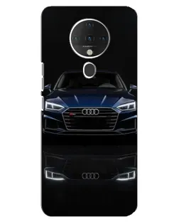 Чехол для TECNO Spark 6 с картинкой «Audi — ночное отражение»