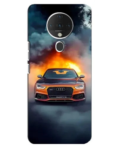 Чехол для TECNO Spark 6 с картинкой «Audi в огненном дыму» Чехол для TECNO Spark 6 с картинкой «Audi в огненном дыму»