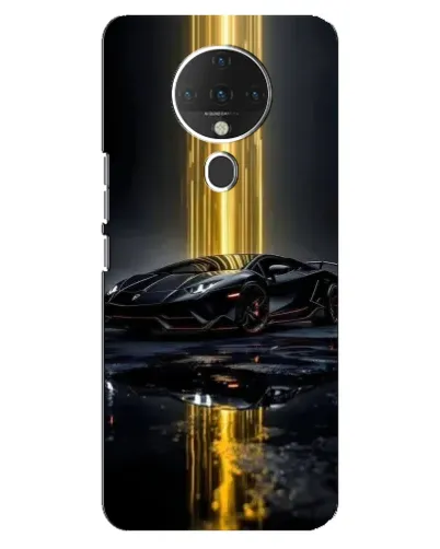 Чехол для TECNO Spark 6 с картинкой «Ночной Lamborghini драйв»