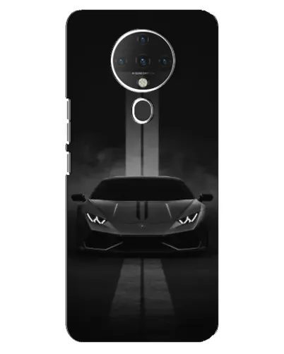 Чехол для TECNO Spark 6 с картинкой «Lamborghini симметрия дорог»