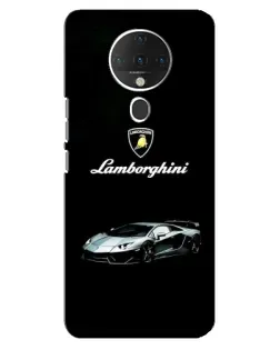 Чехол для TECNO Spark 6 с картинкой «Логотип Lamborghini классика»