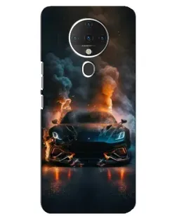 Чехол для TECNO Spark 6 с картинкой «Lamborghini дымная эстетика»