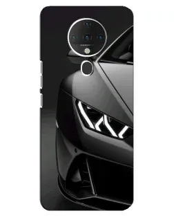 Чехол для TECNO Spark 6 с картинкой «Lamborghini фары детализация»