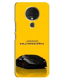 Чехол для TECNO Spark 6 с картинкой «Lamborghini Huracan черный»