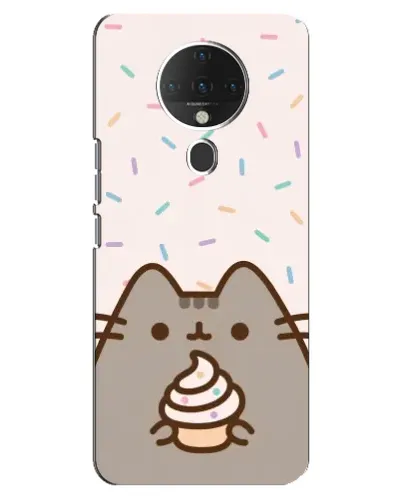 Чохол для TECNO Spark 6 з картинкою «Пушин з кексом» Чохол для TECNO Spark 6 з картинкою «Пушин з кексом»