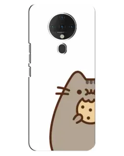 Чохол для TECNO Spark 6 з картинкою «Пушин з печивом»