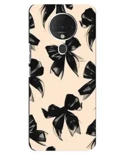 Чохол для TECNO Spark 6 з картинкою «Патерн чорні банти»