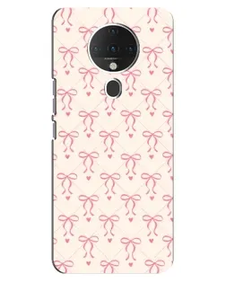 Чохол для TECNO Spark 6 з картинкою «Рожеві бантики Coquette»