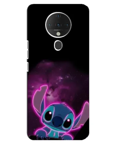 Чехол для TECNO Spark 6 с картинкой «Неоновый Stitch»