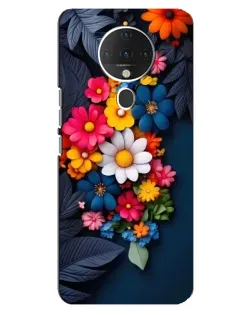 Чехол для TECNO Spark 6 с картинкой «Цветочная феерия»