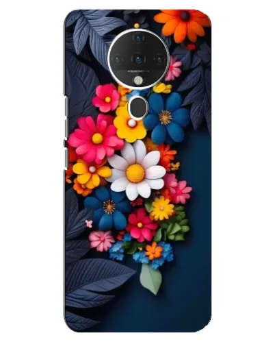 Чехол для TECNO Spark 6 с картинкой «Цветочная феерия»