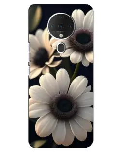Чехол для TECNO Spark 6 с картинкой «Белые маргаритки макро»