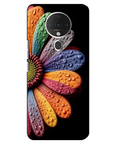 Чехол для TECNO Spark 6 с картинкой «Радужный цветок»
