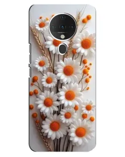 Чехол для TECNO Spark 6 с картинкой «Белые сухоцветы»