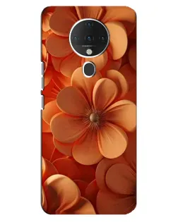 Чехол для TECNO Spark 6 с картинкой «Оранжевый макро цветок»