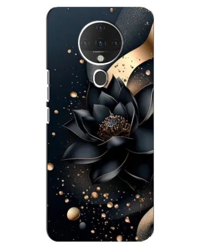 Чехол для TECNO Spark 6 с картинкой «Черный лотос»